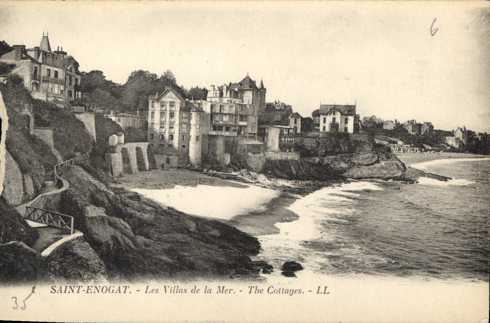 CPA Saint Enogat Les Villas de la Mer 