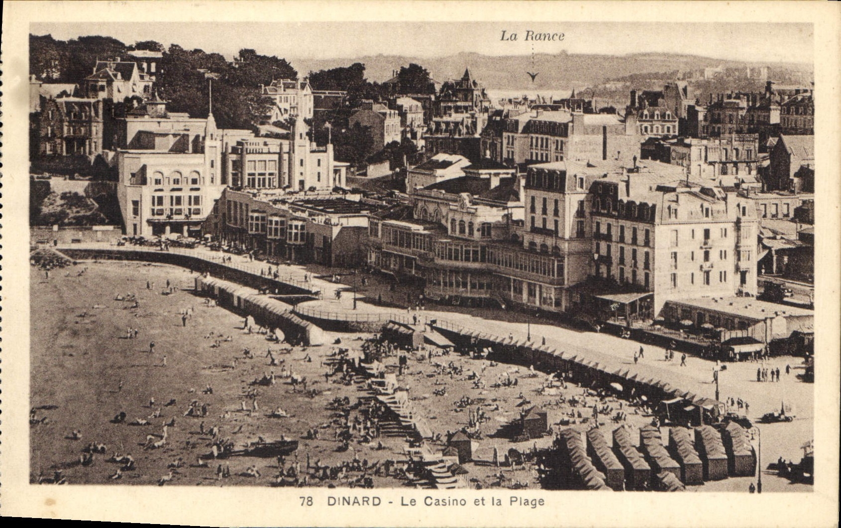 CPA Dinard Le Casino et la Plage 
