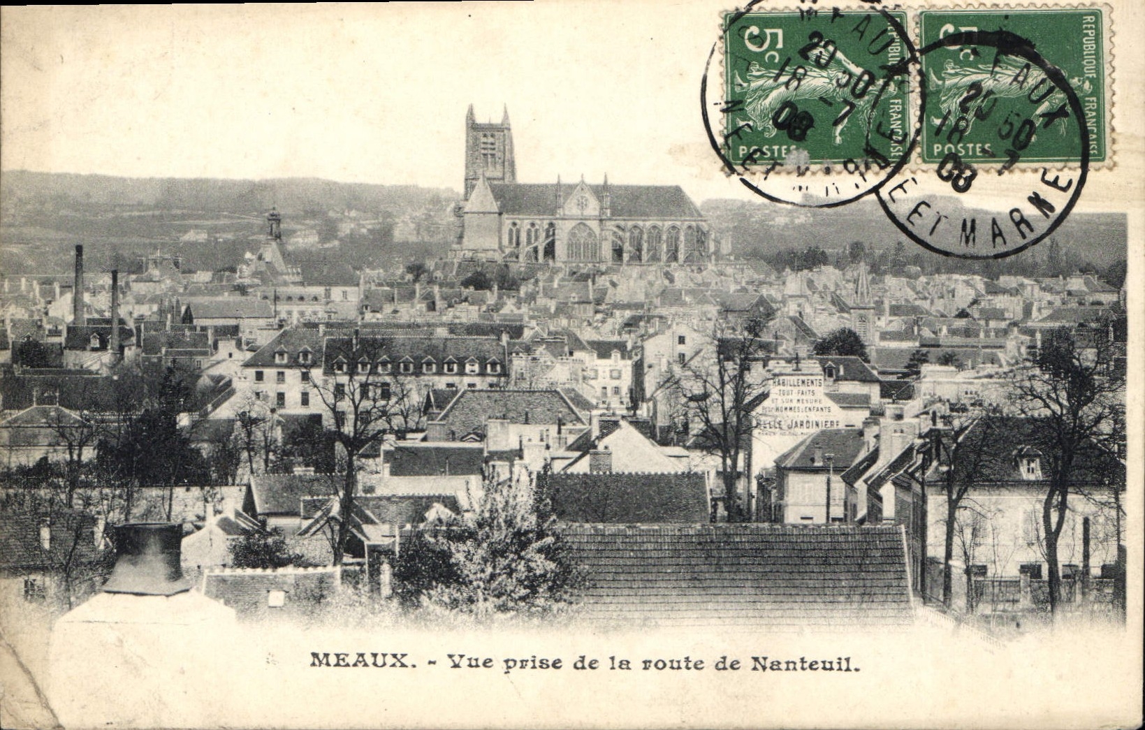 CPA Meaux Vue Prise de la Route de Nanteuil 