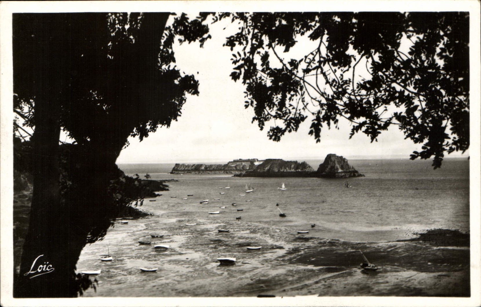 CPA Cancale Rocher de Cancale et Fort des Rimains