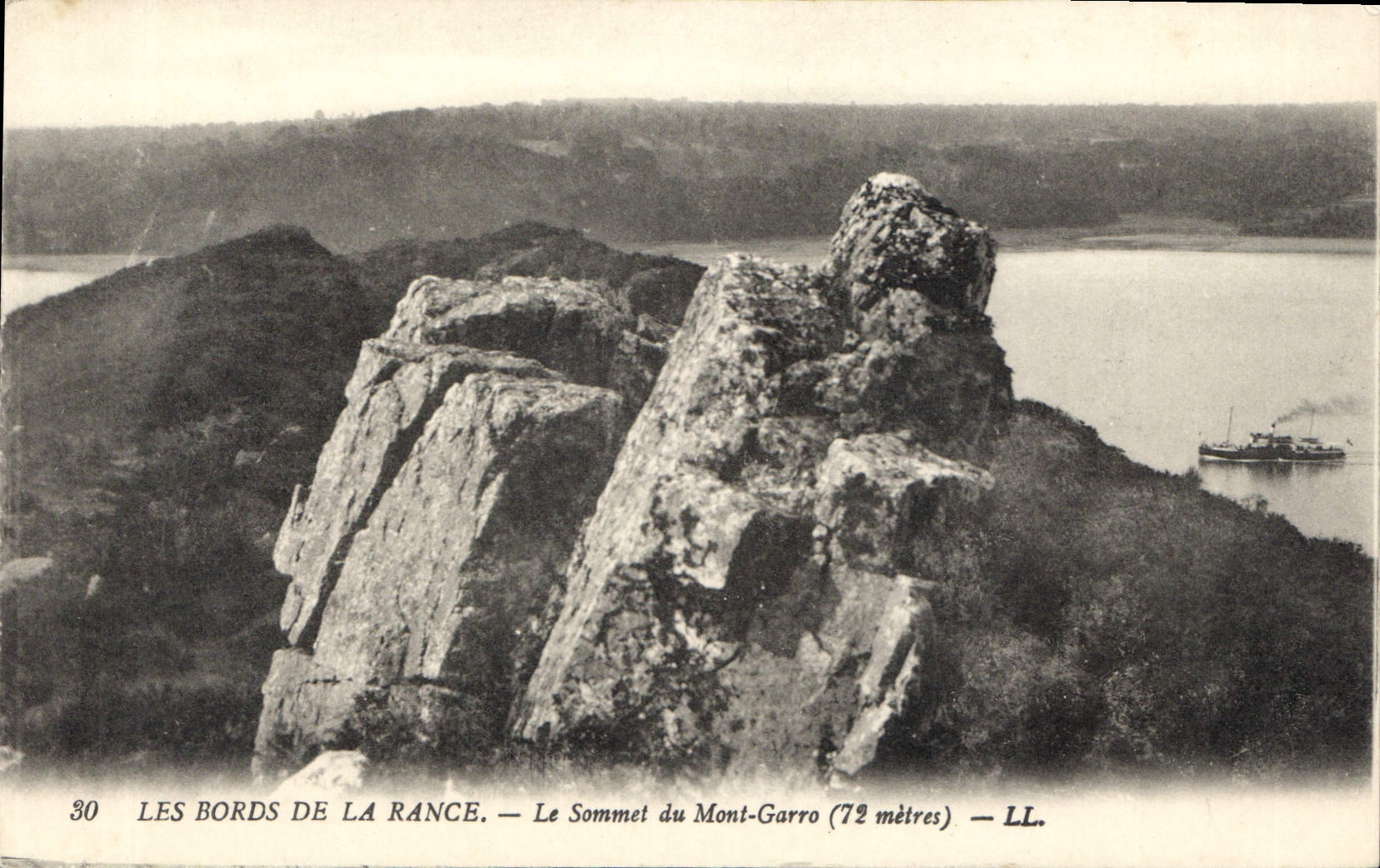 CPA Les Bords de la Rance Le Sommet du Mont Garro