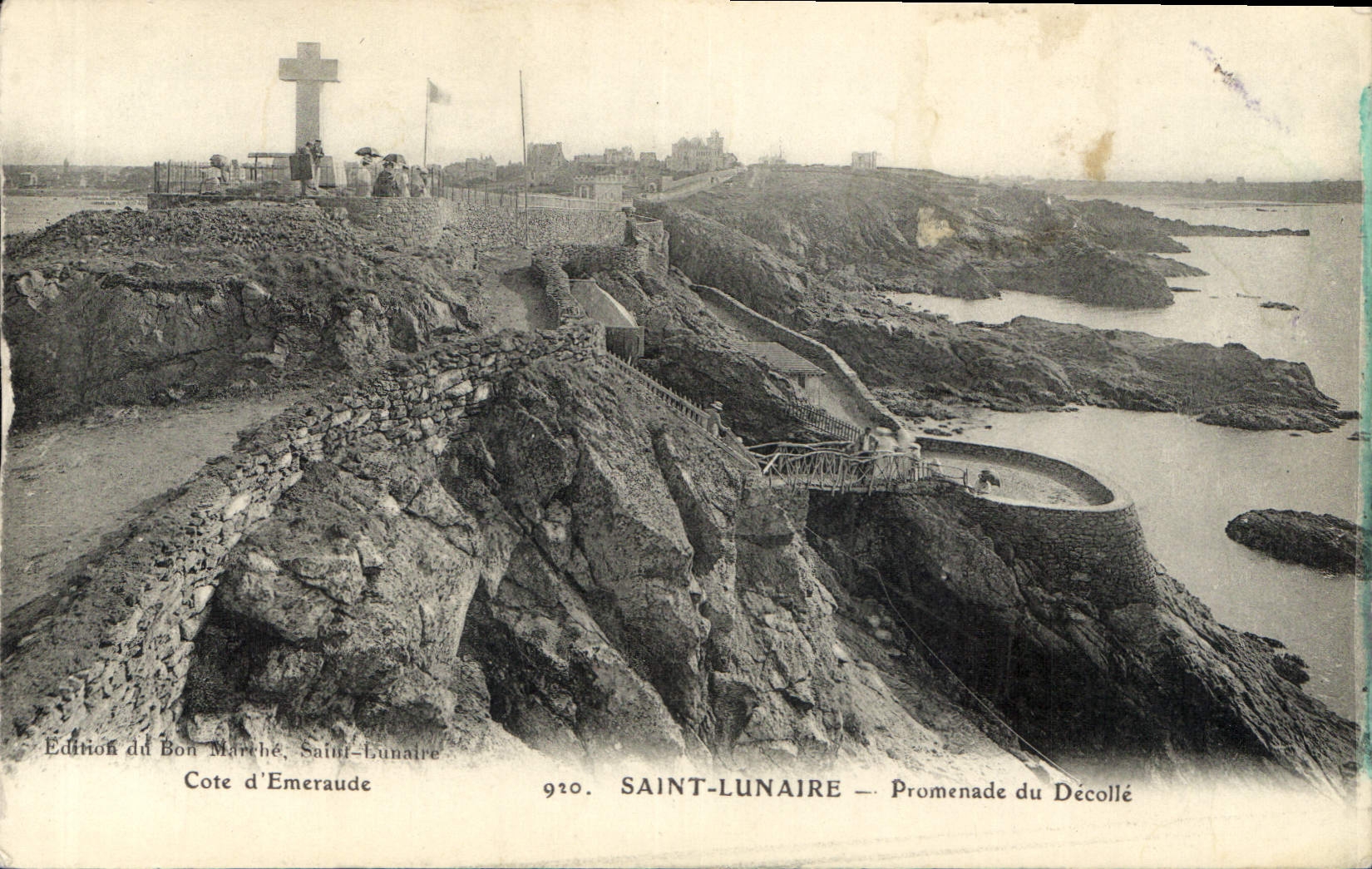 CPA Saint Lunaire Promenade du Decolle 