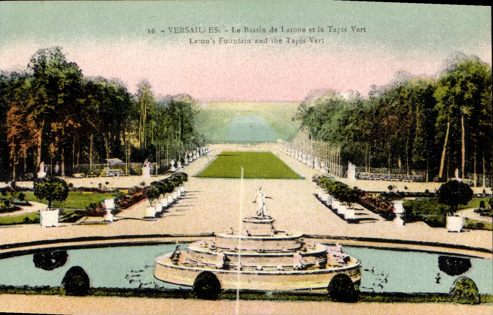 CPA Versailles Le Bassin de Latone et le Tapis Vers 
