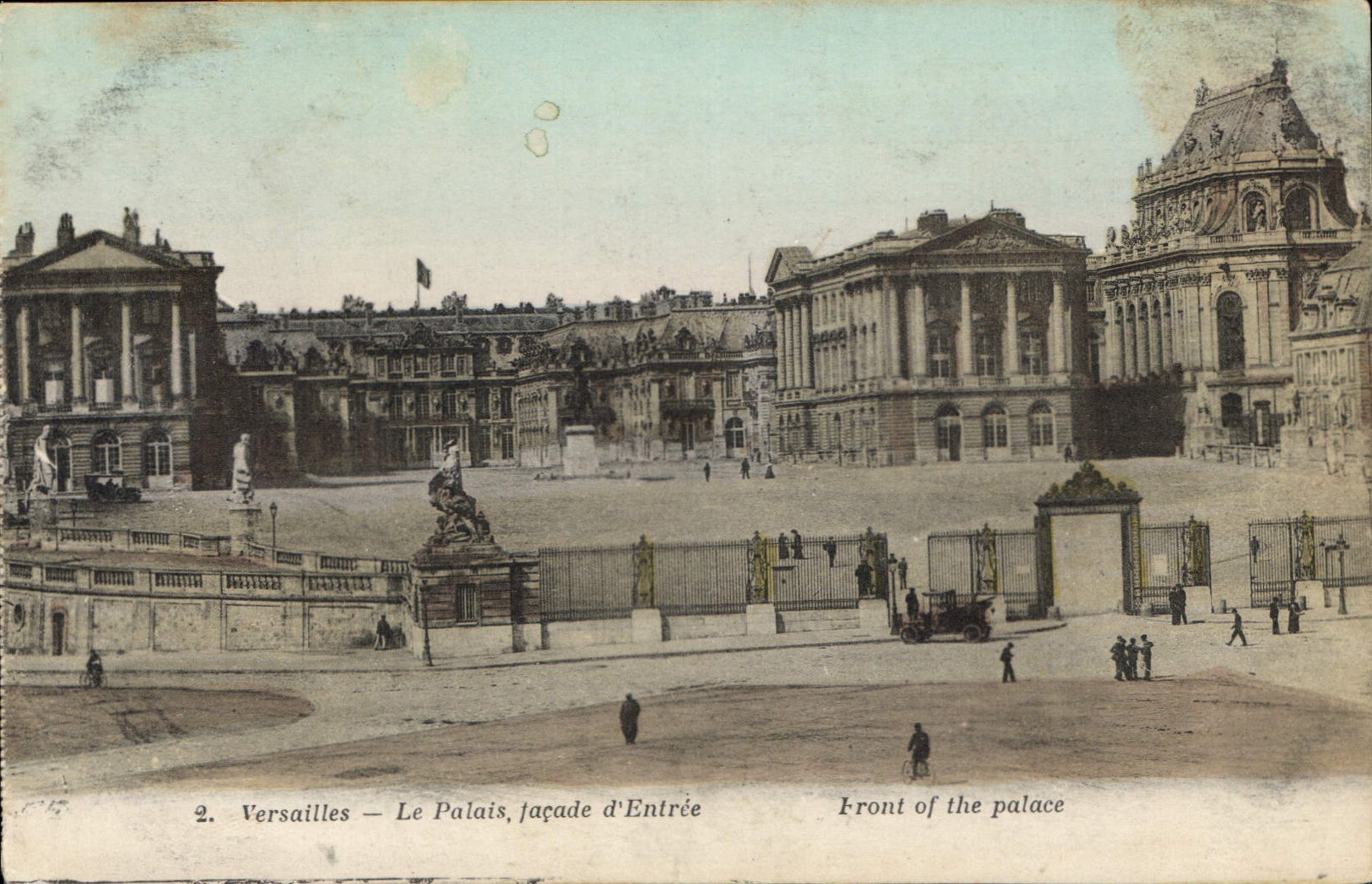 CPA Versailles Le Palais Facade d'Entree 