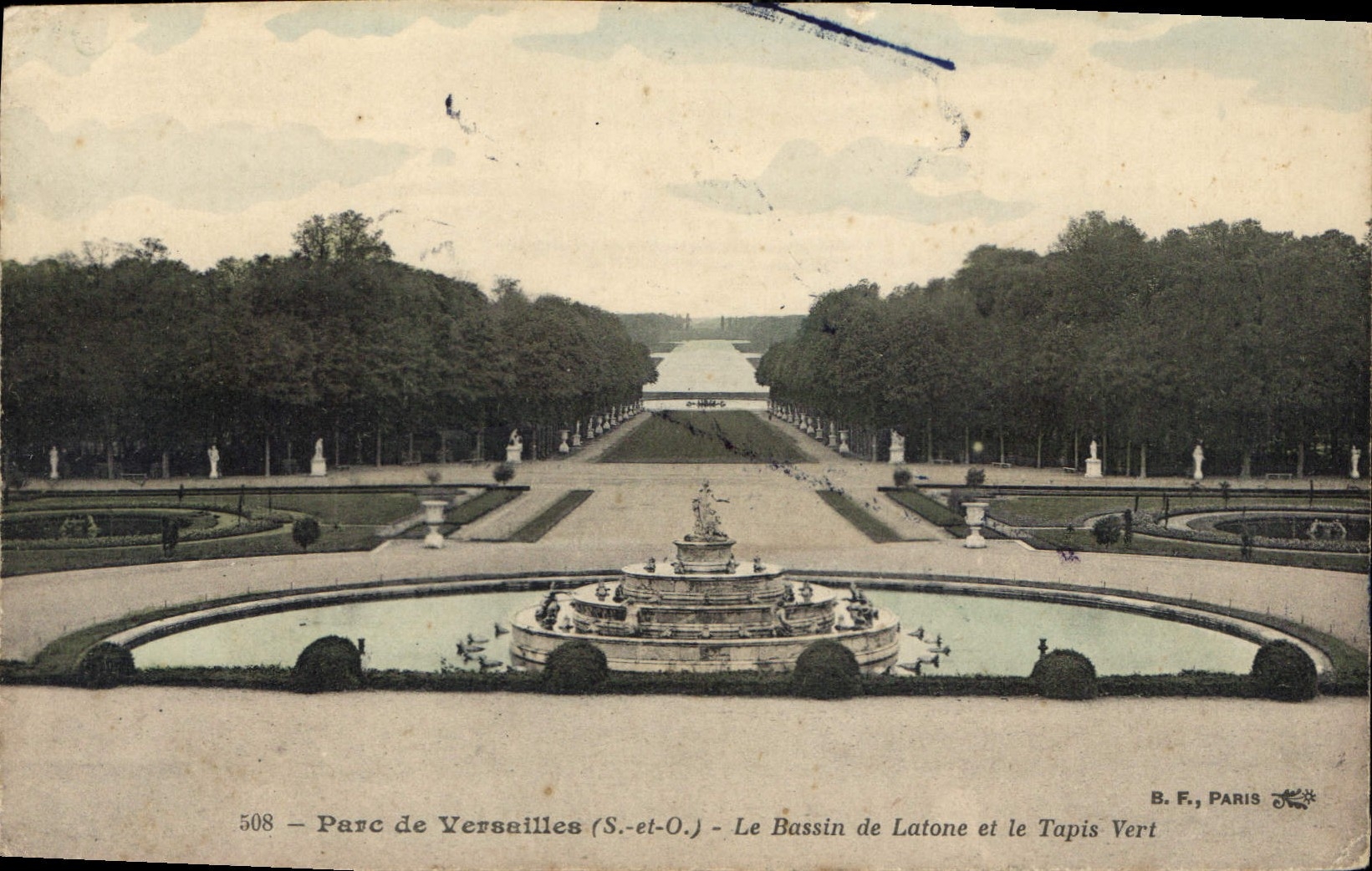 CPA Parc de Versailles Le Bassin de Latone et le Tapis Vert 