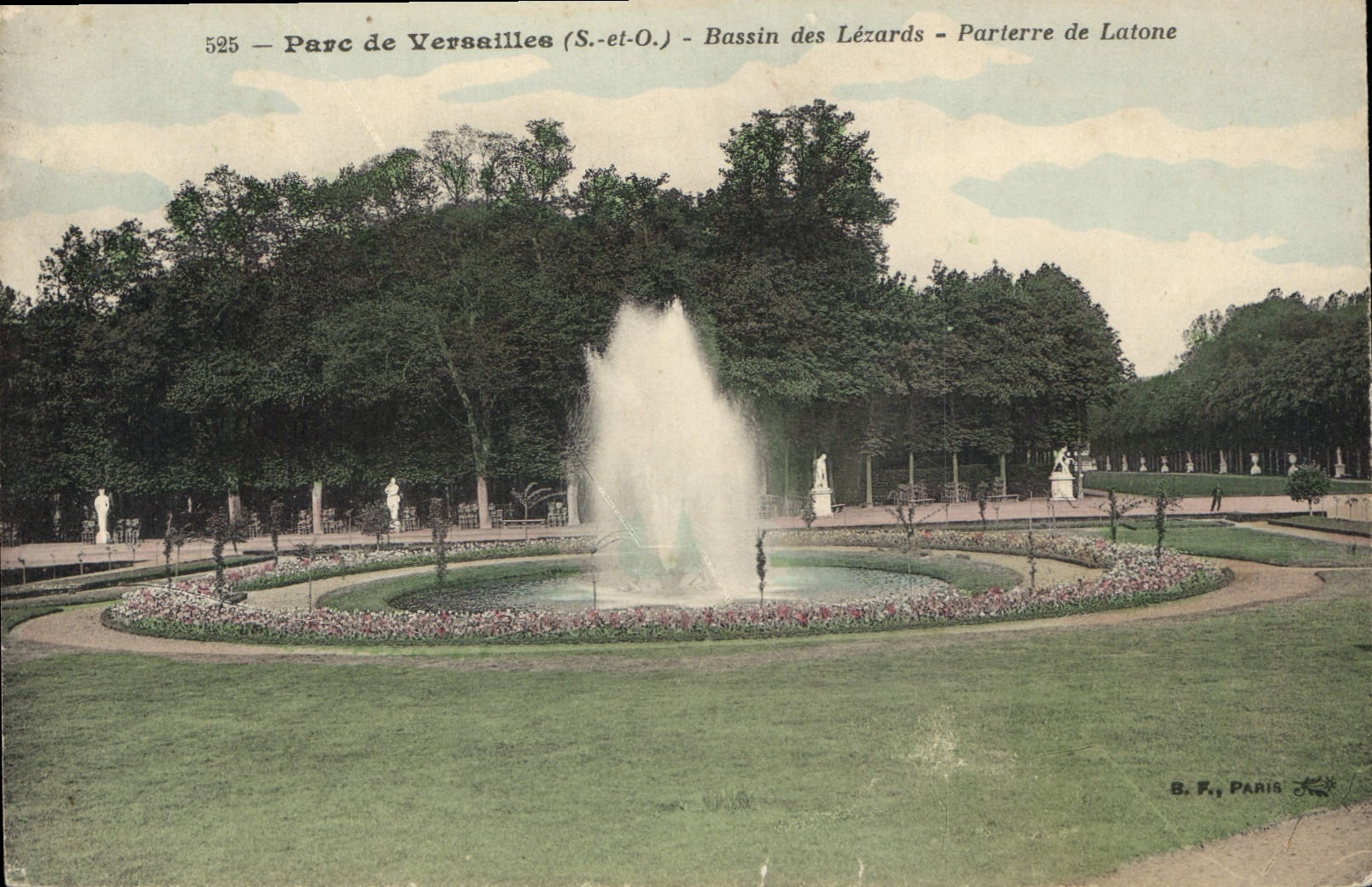 CPA Parc de Versailles Bassin des Lezards Parierre de Latone 