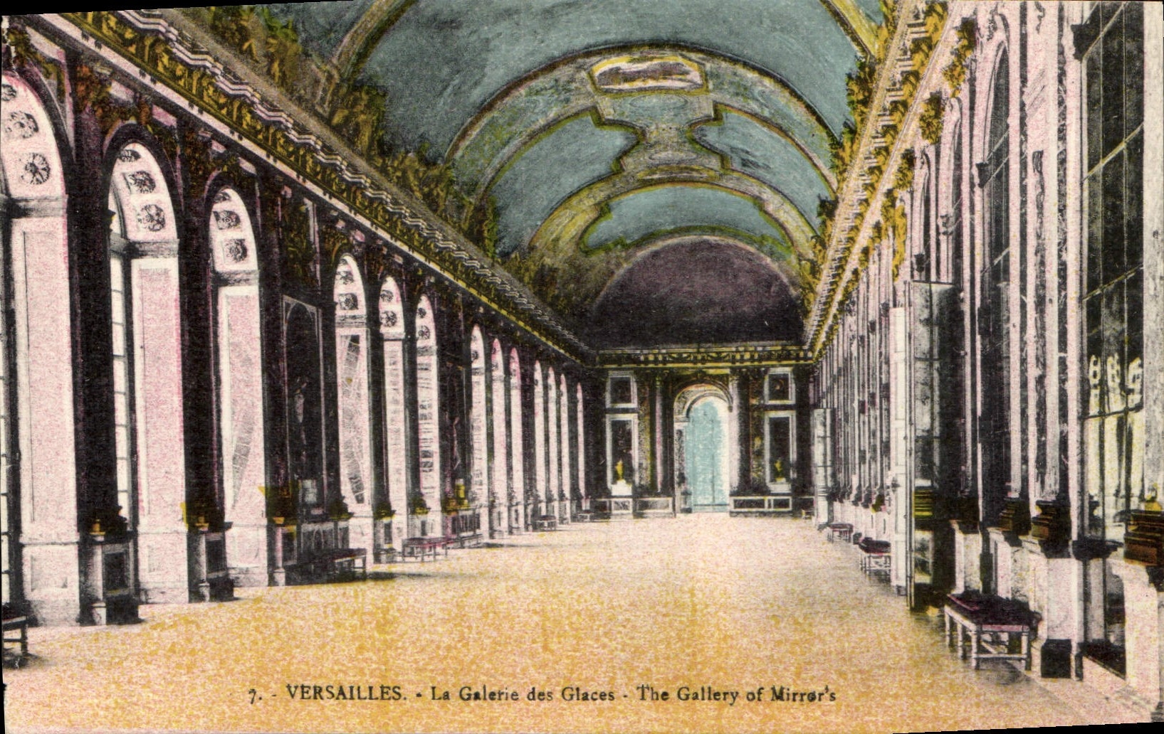 CPA Versailles La Galerie des Glaces 