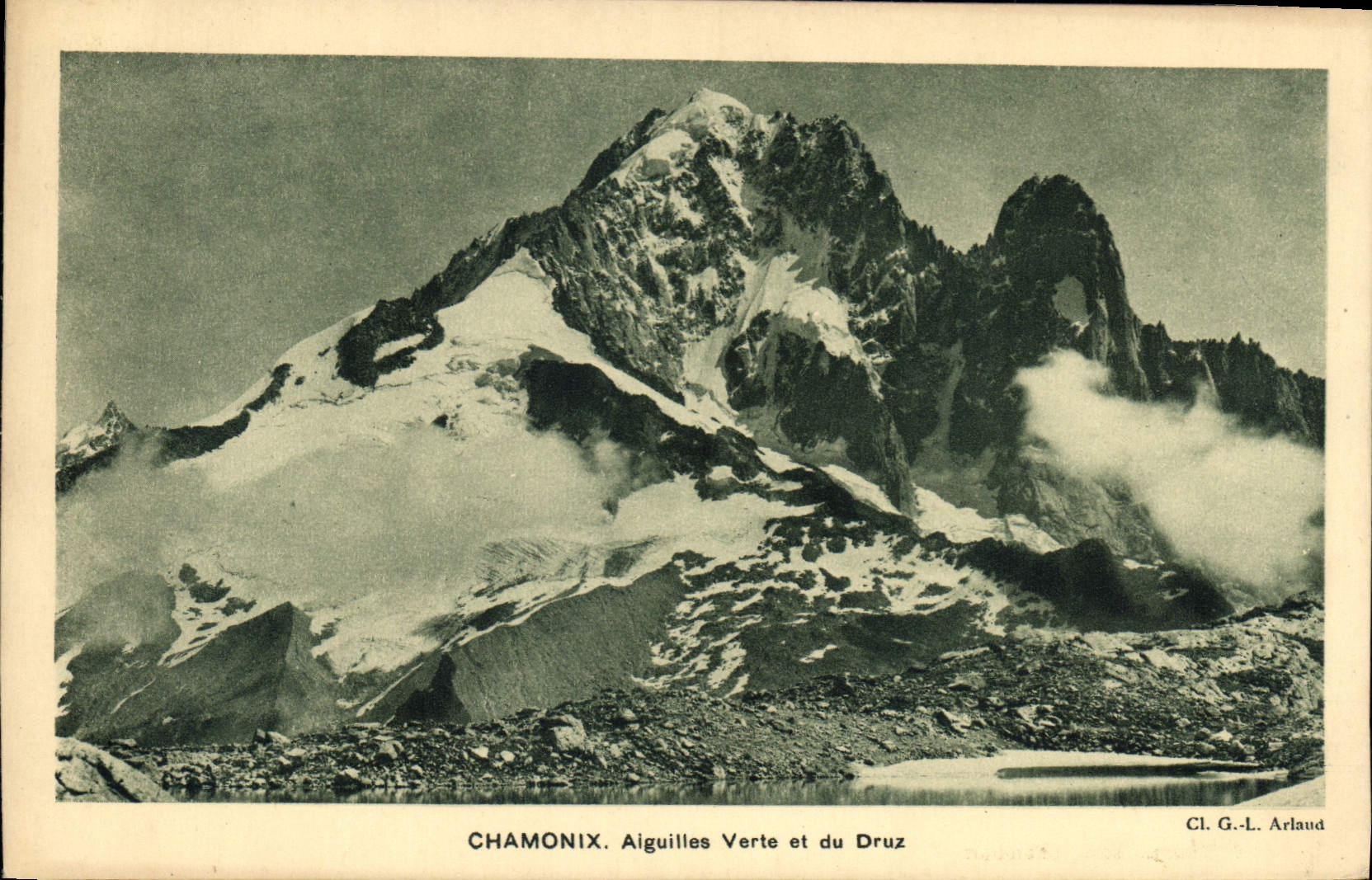 CPA Chamonix Aiguilles Verte et du Druz 