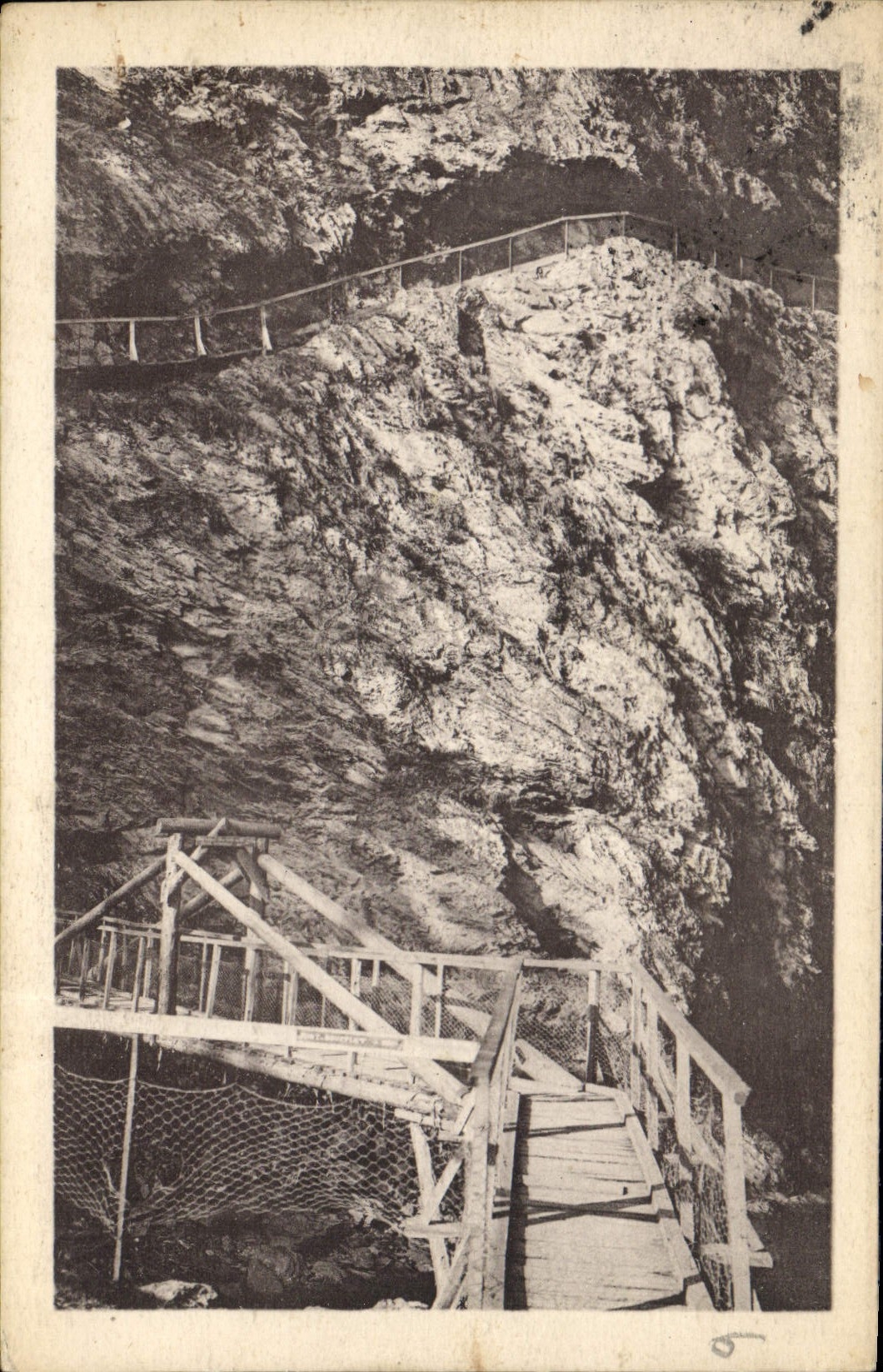 CPA Haute Savoie Servoz Gorges de la Diosaz Pont du Soufflet 