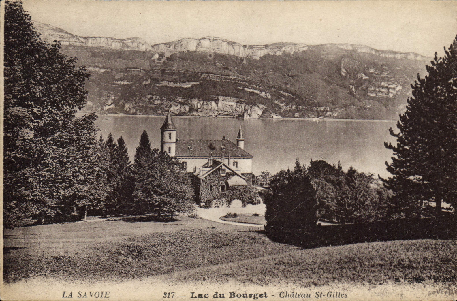 CPA Lac du Bourget Chateau St Gilles 