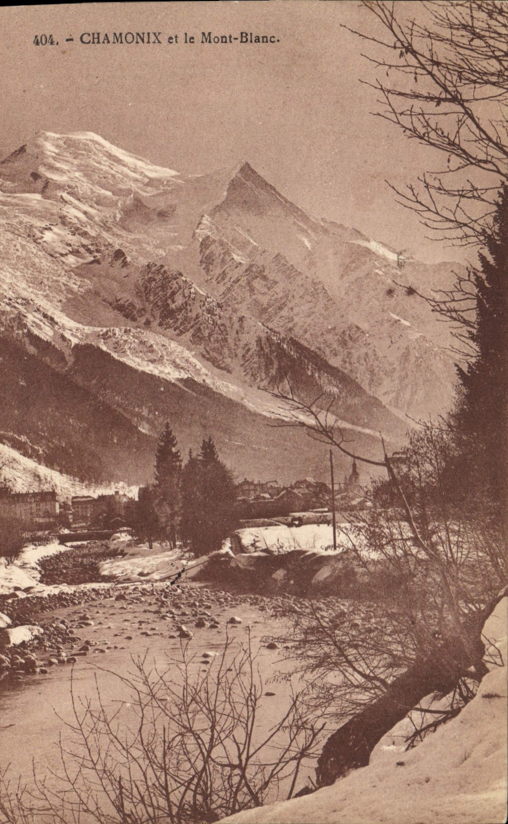 CPA Chamonix et le Mont Blanc 