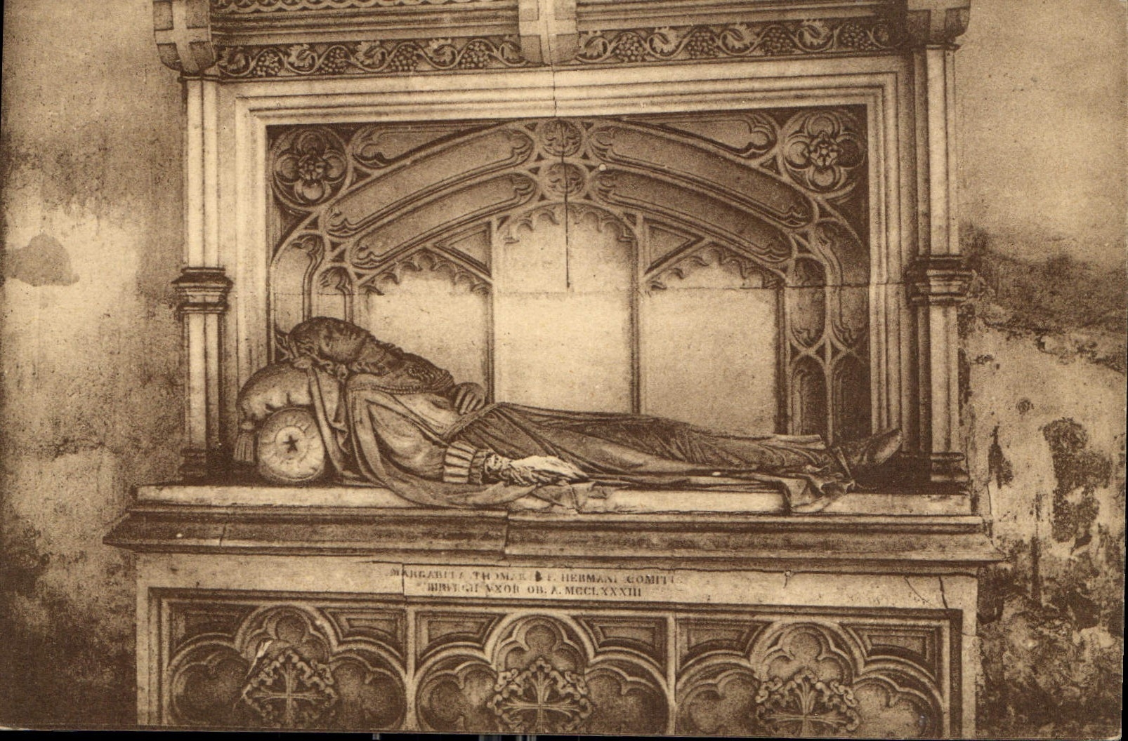 CPA Hautecombe's Abbey Cenotaph of Margaret of Savoie 