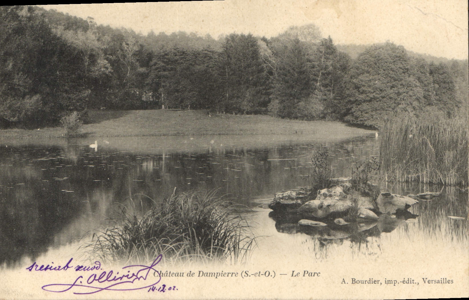 CPA Chateau de Dampierre S et O Le Parc