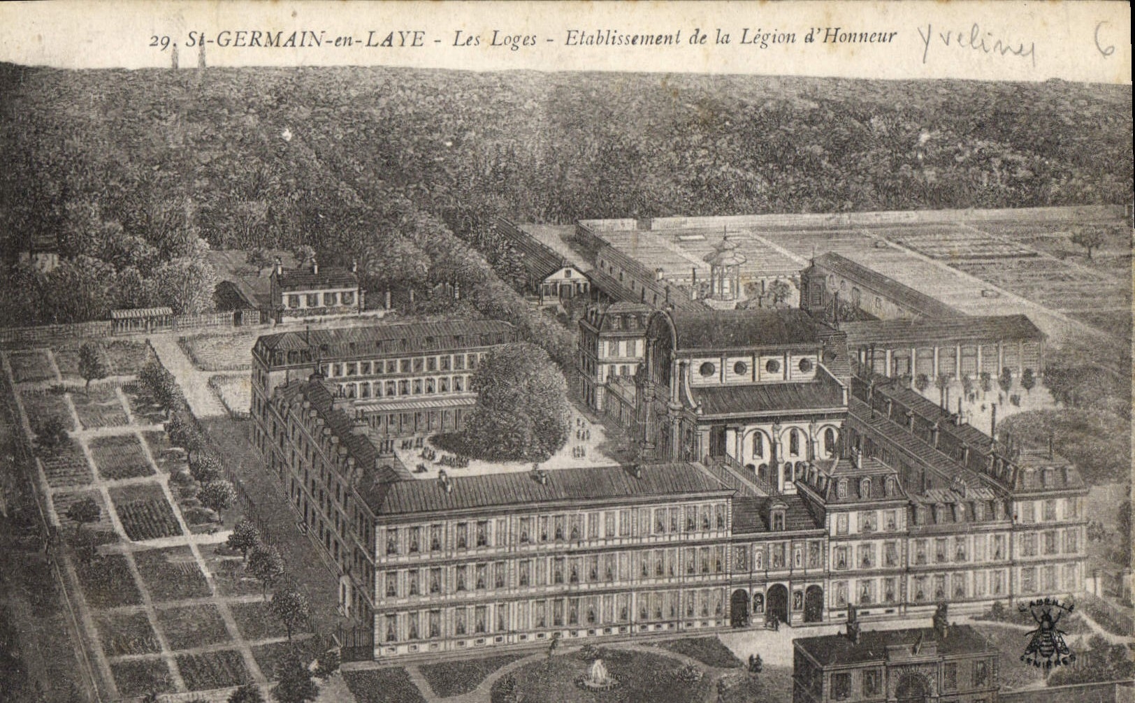 CPA St Germain en Laye Les Loges Etablissement de la Legion d'Honneur 