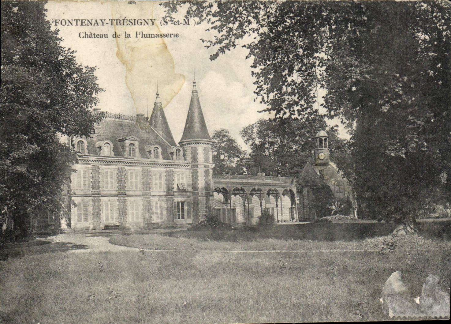 CPA Fontenay Tresigny S et M Chateau de la Plumasserie 