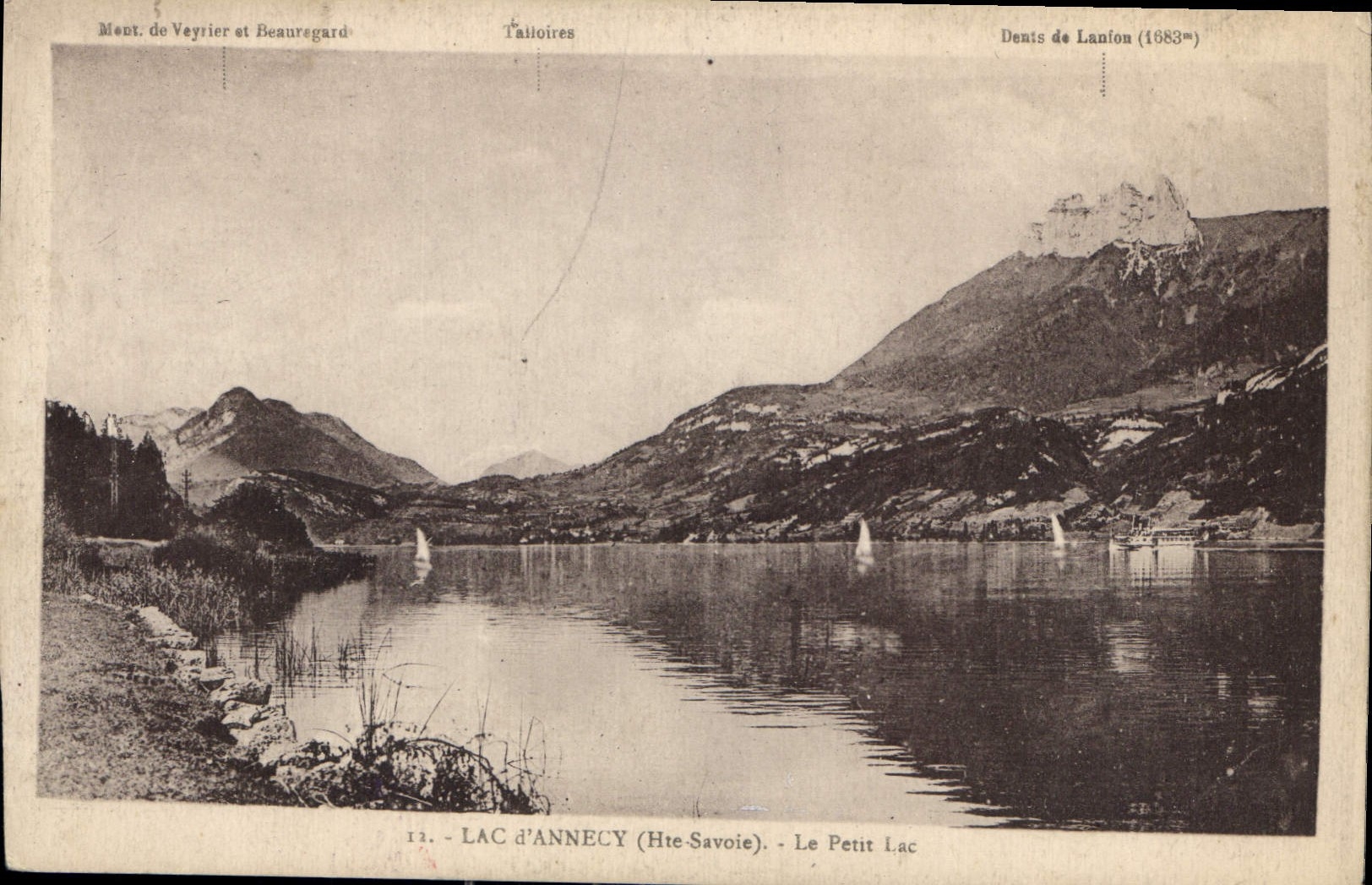 CPA Lac d'Annecy Haute Savoie Le Petit Lac 