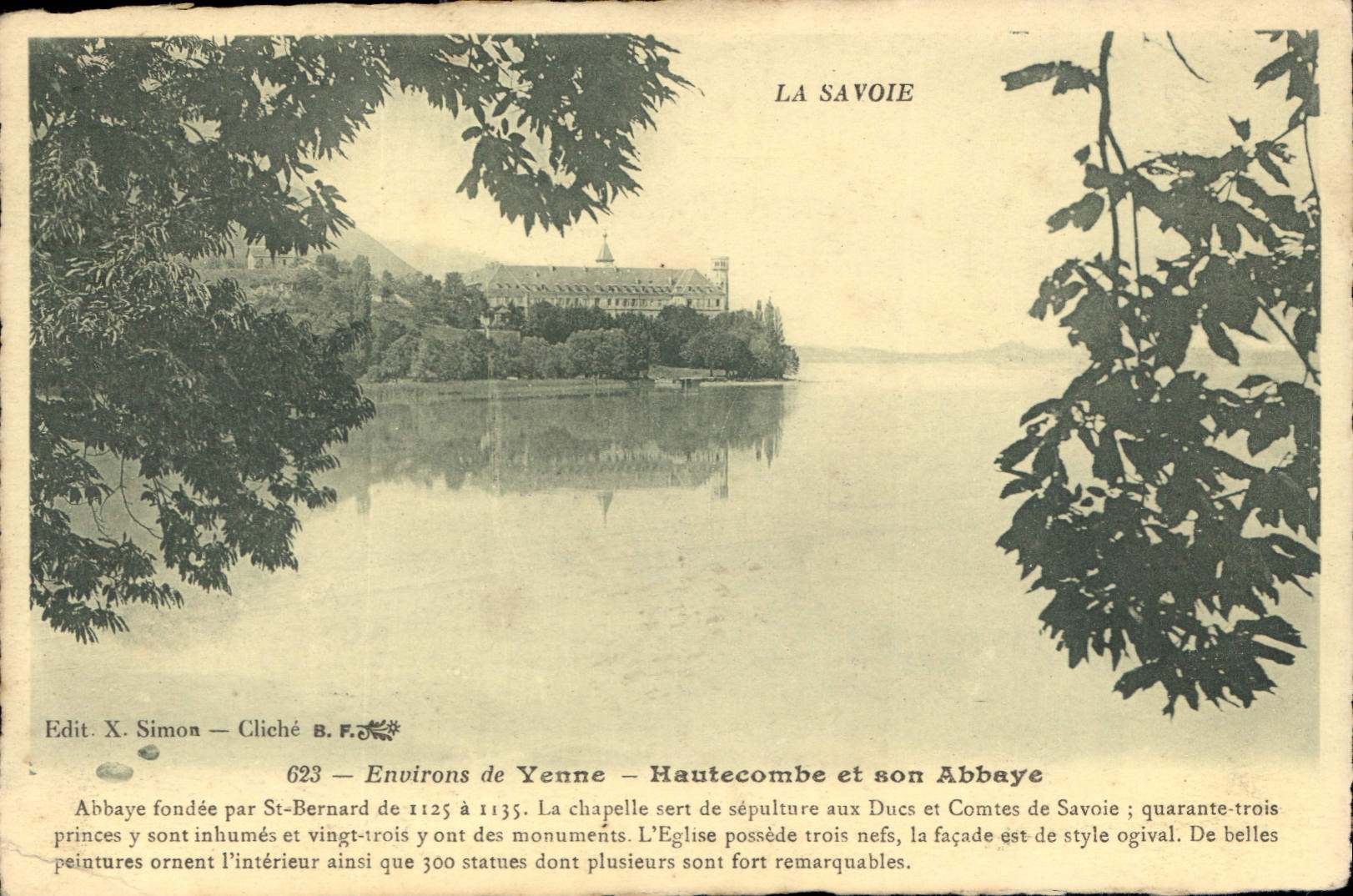 CPA Environs de Yonne Hautecombe et son Abbaye 