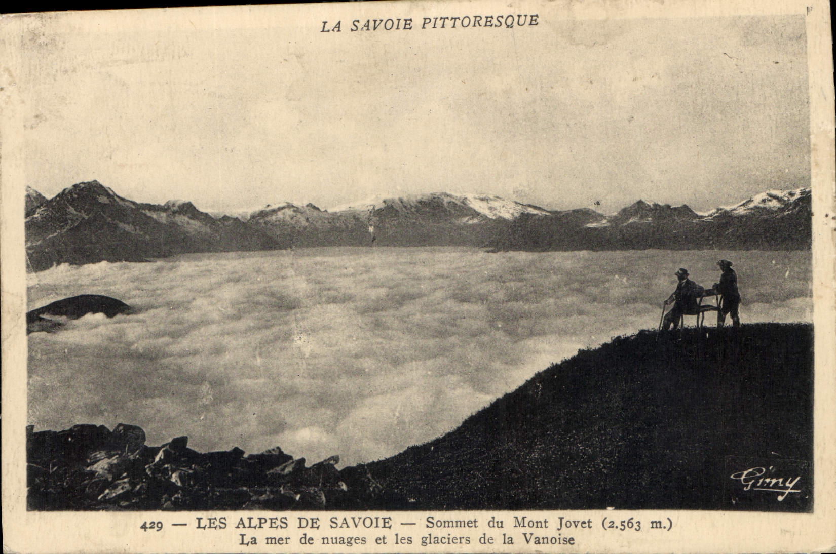 CPA Les Alpes de Savoie Sommet du Mont Jovet