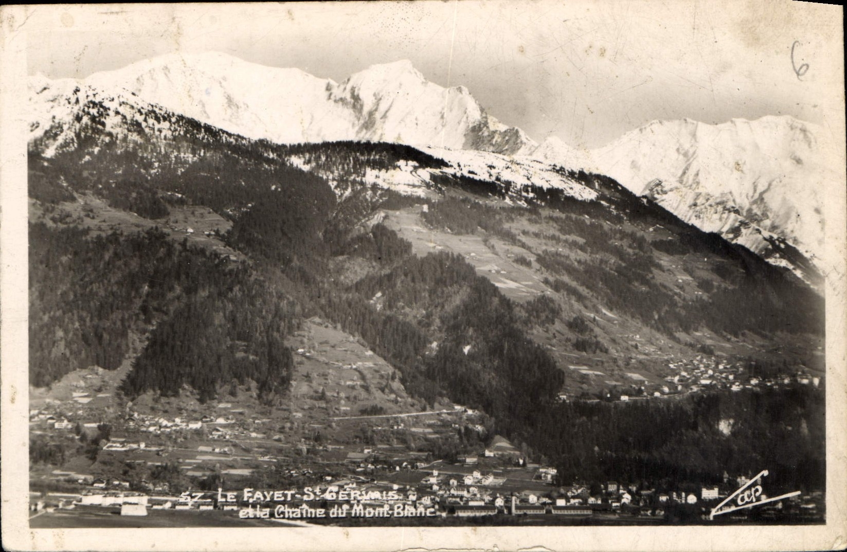 CPA Le Fayet St Germain et la Chaine du Mont Blanc 