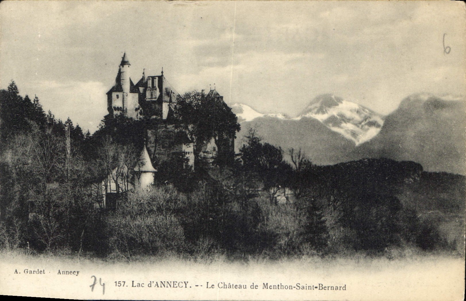 CPA Lac d'Annecy Le Chateau de Menthon Saint Bernard 
