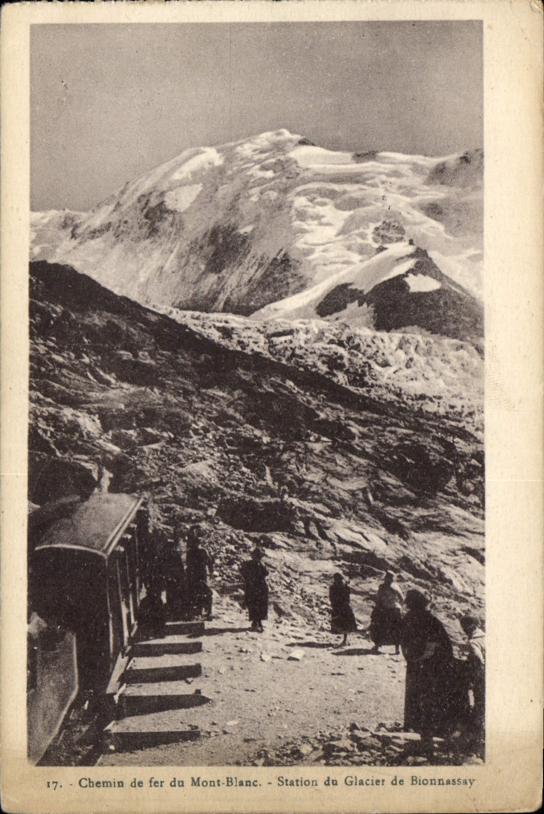 CPA Chemin de Fer du Mont Blanc Station du Glacier de Bionnassay 