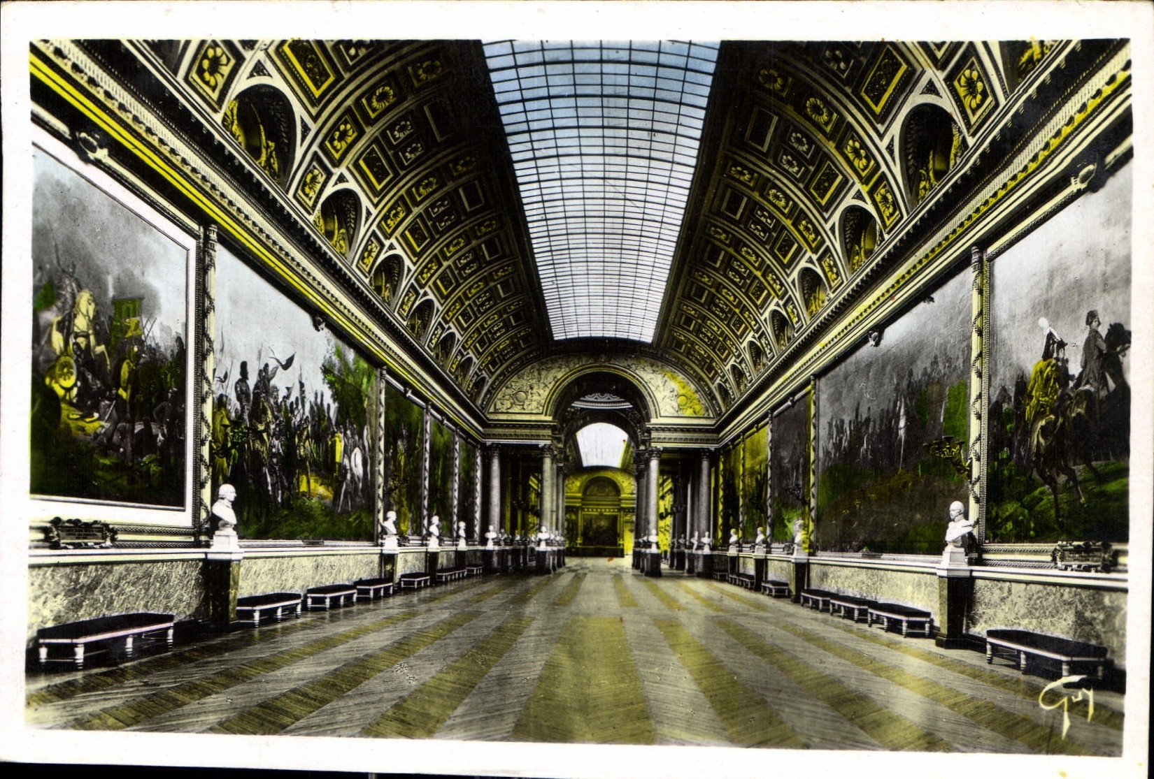 CPA Versailles Le Palais La Galerie des Batailles 