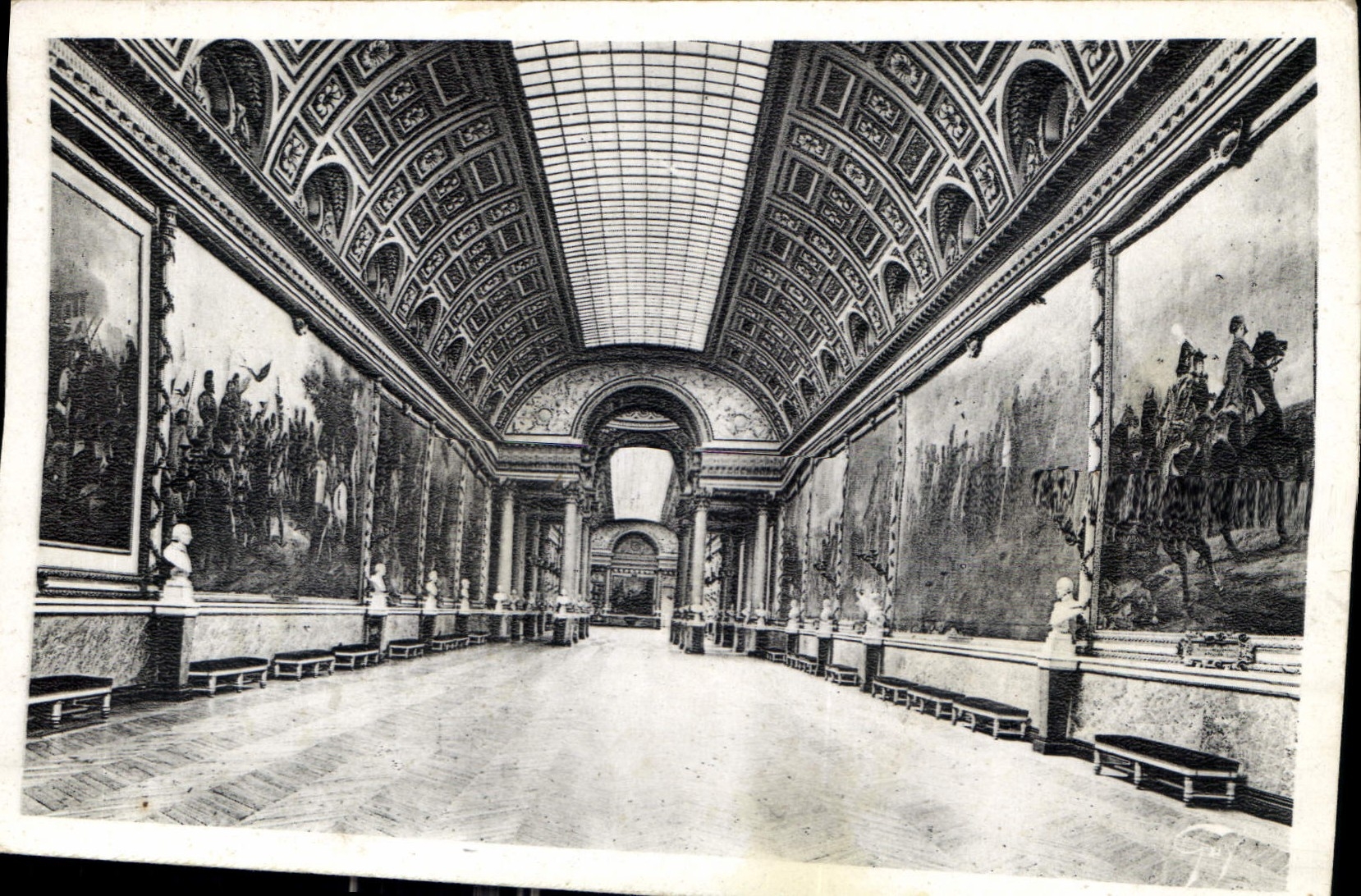 CPA Versailles Le Chateau La Galerie des Batailles 