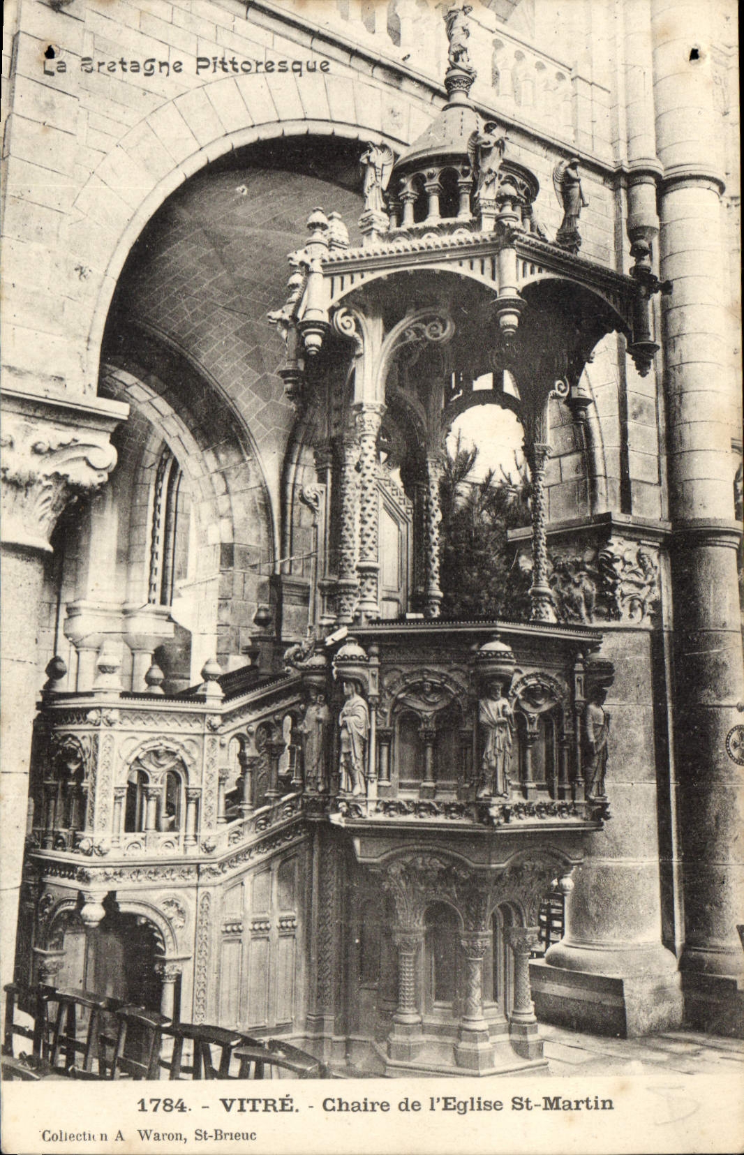 CPA Vitre Chaire de l'Eglise St Martin 