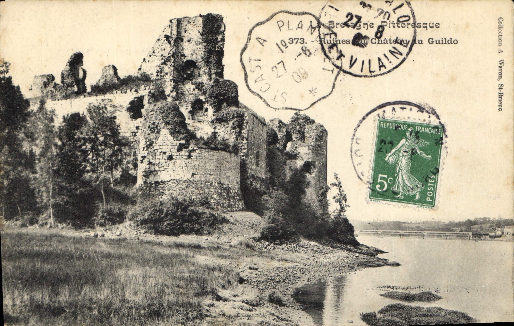 CPA La Bretagne Pittoresque Ruines Chateau Au Guildo