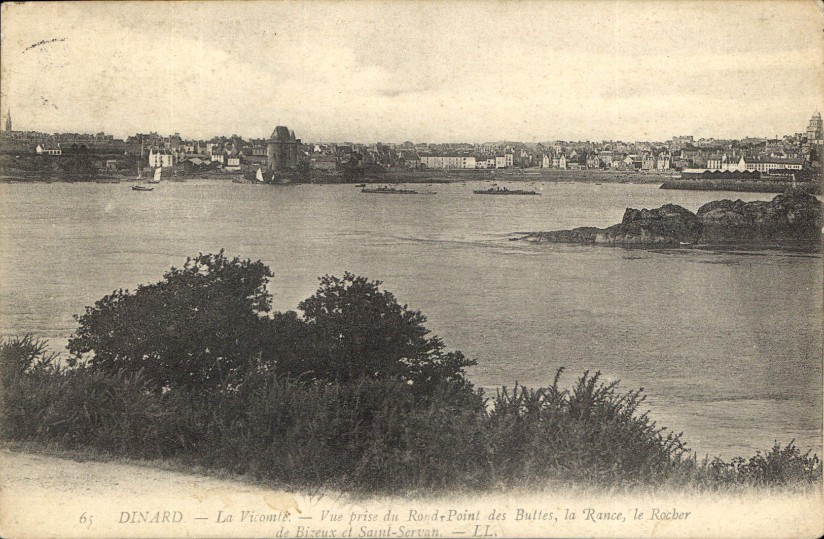 CPA Dinard La Vicomte Vue prise du Rond Point des Buttes