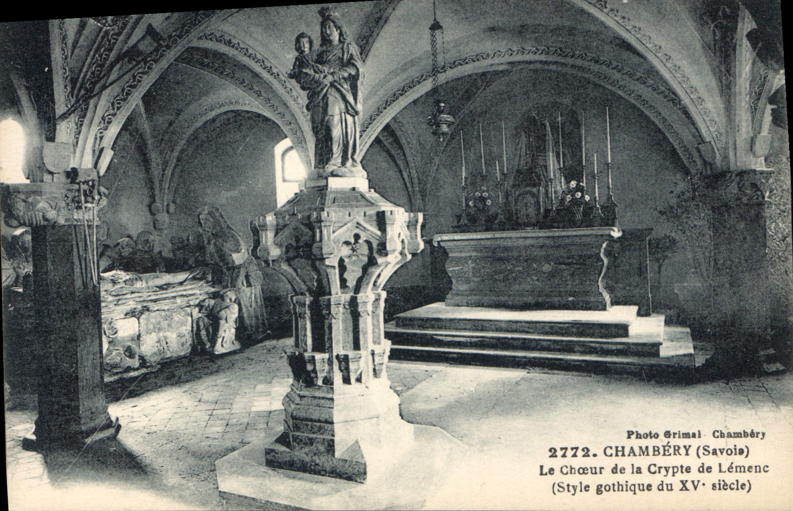 CPA Chambery Savoie Le Choeur de la Crypte de Lemenc 