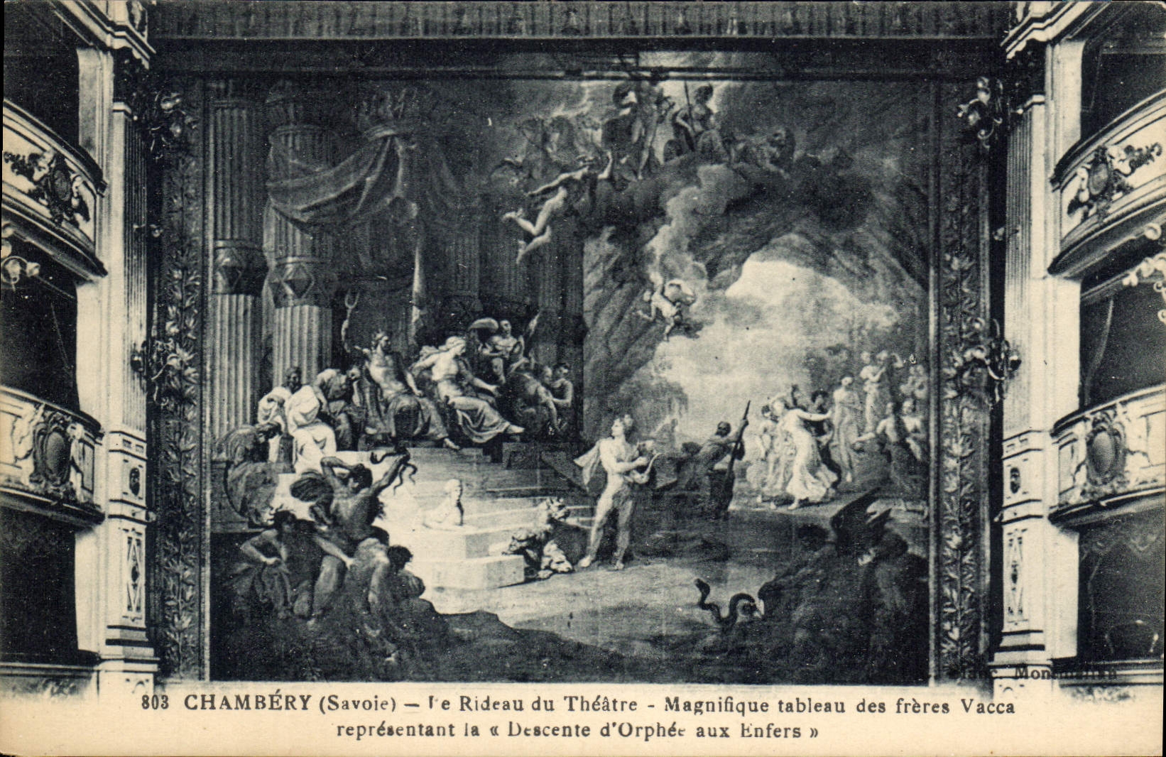 CPA Chambery Savoie Le Rideau du Theatre 