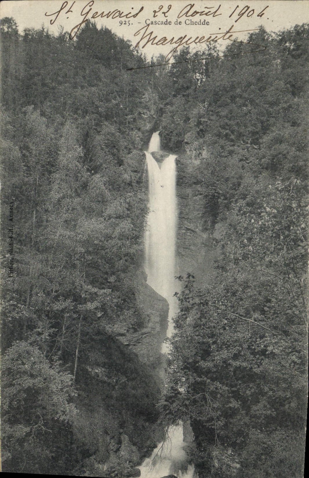 CPA St Gervais Cascade de la Chedde 