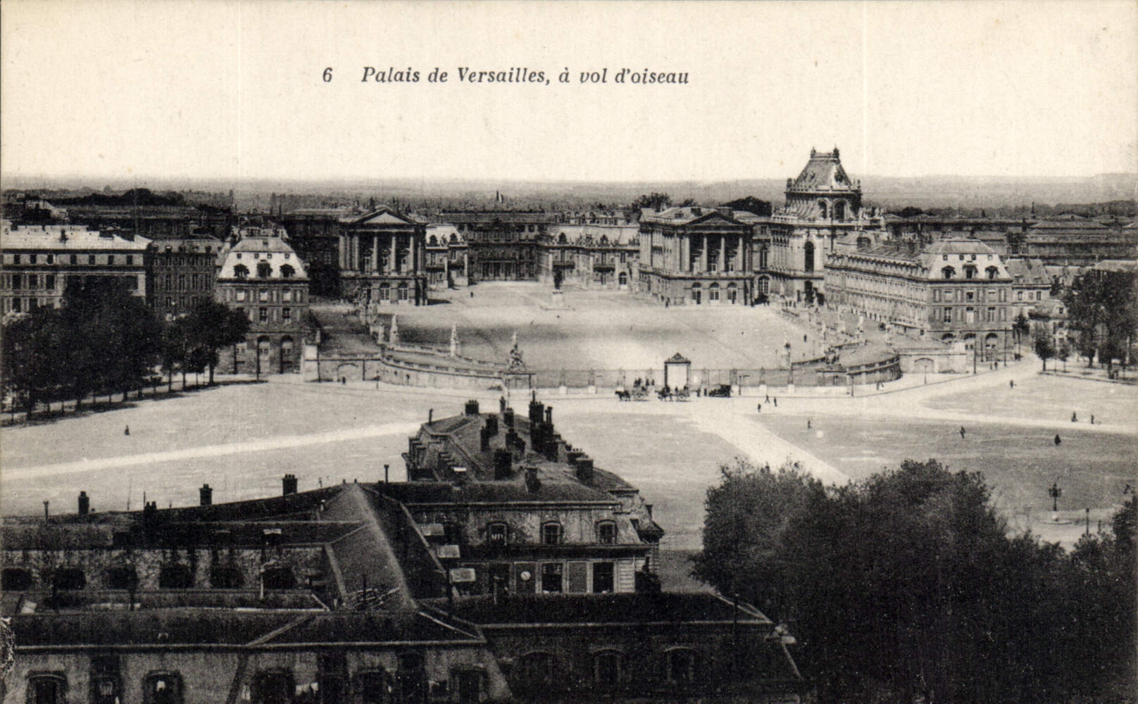 CPA Palais de Versailles a vol d'oiseau 