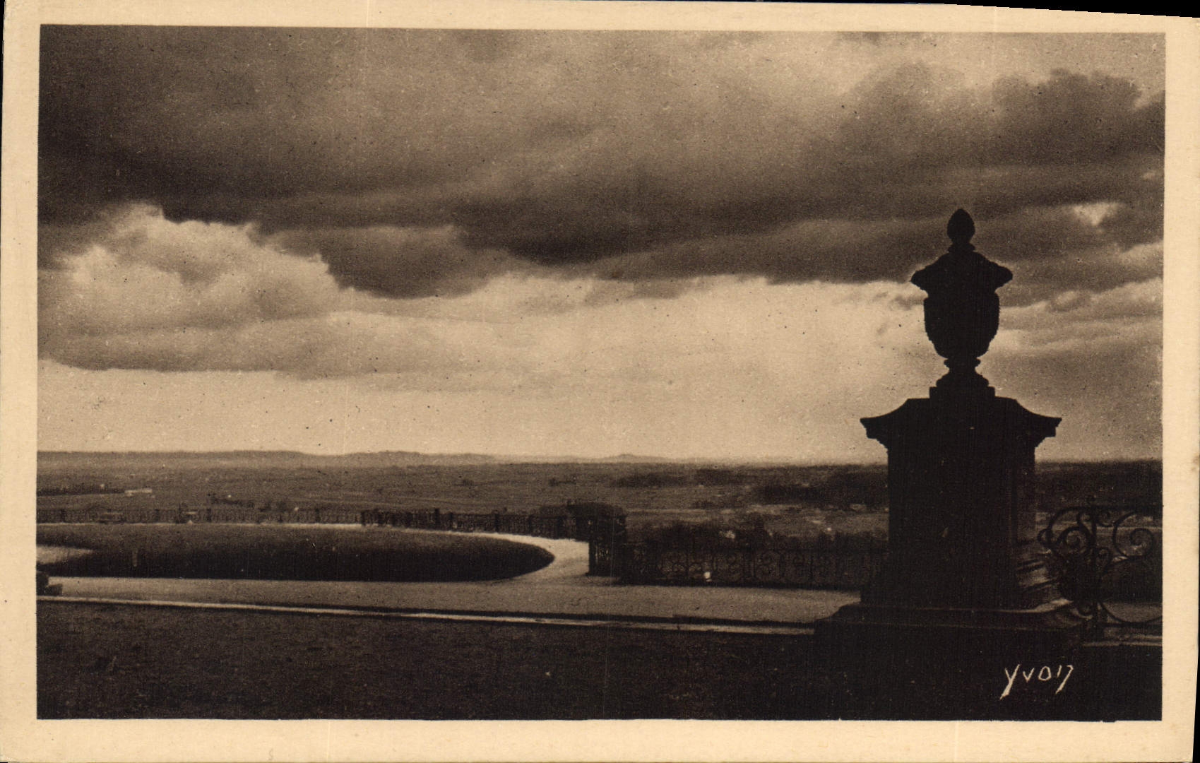 CPA Paris La Terrasse de Saint Germain detail