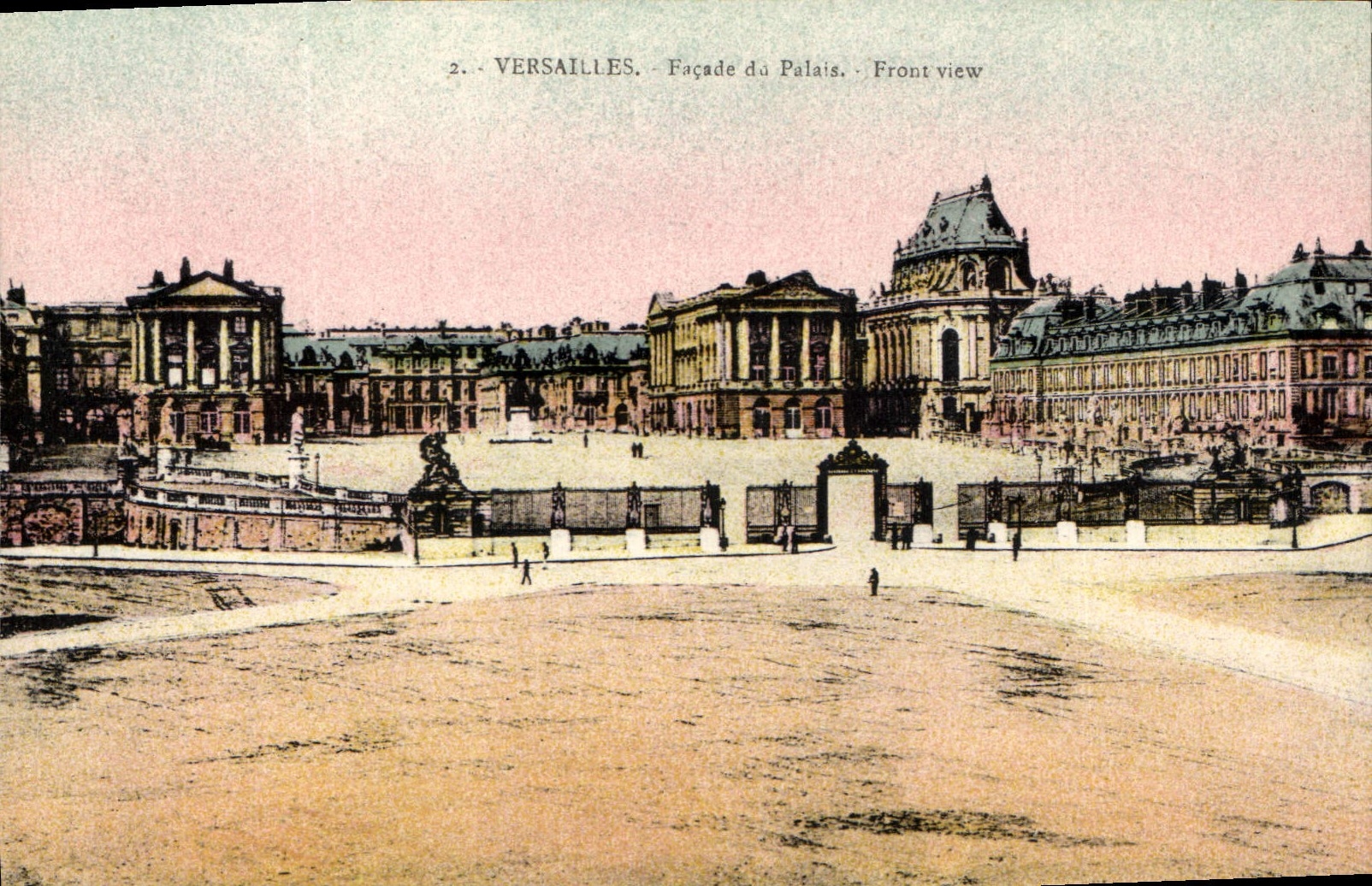 CPA Versailles Facade du Palais 