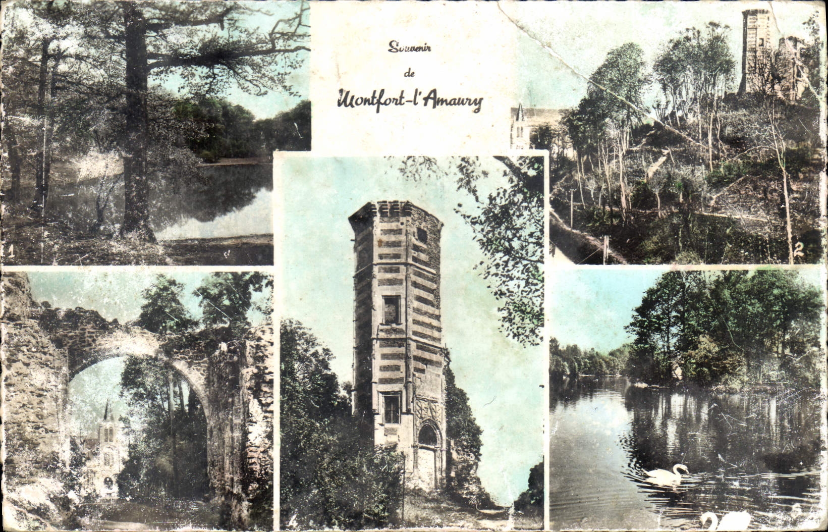 CPA Souvenir de Montfort l'Amaury 