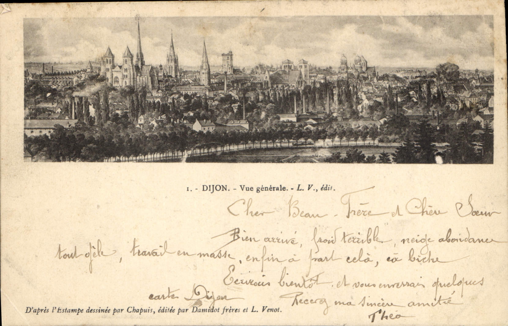 CPA Dijon Vue generale 