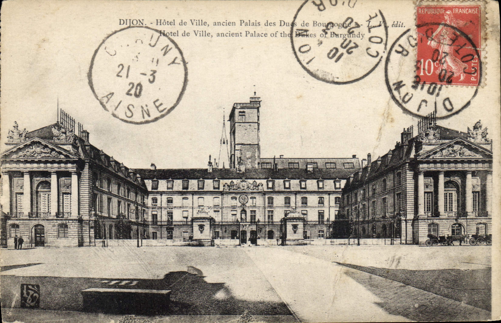 CPA Dijon Hotel de Ville ancien Palais des Ducs 