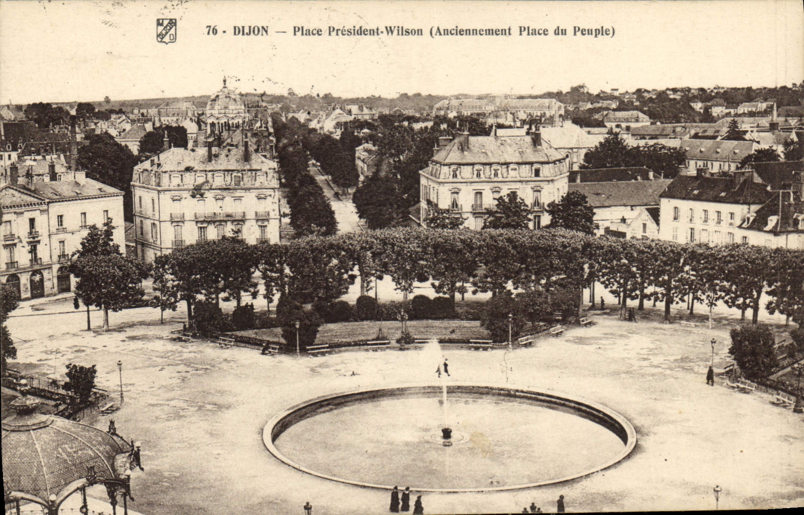 CPA Dijon Place President Wilson Anciennement Place du Peuple