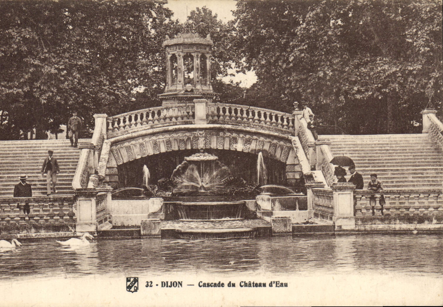 CPA Dijon Cascade du Chateau d'Eau 