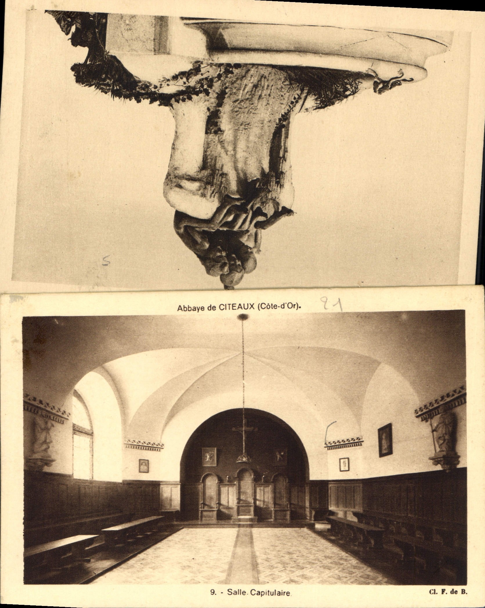 CPA Abbaye de Citeaux Cote d'Or Salle Capitulaire 