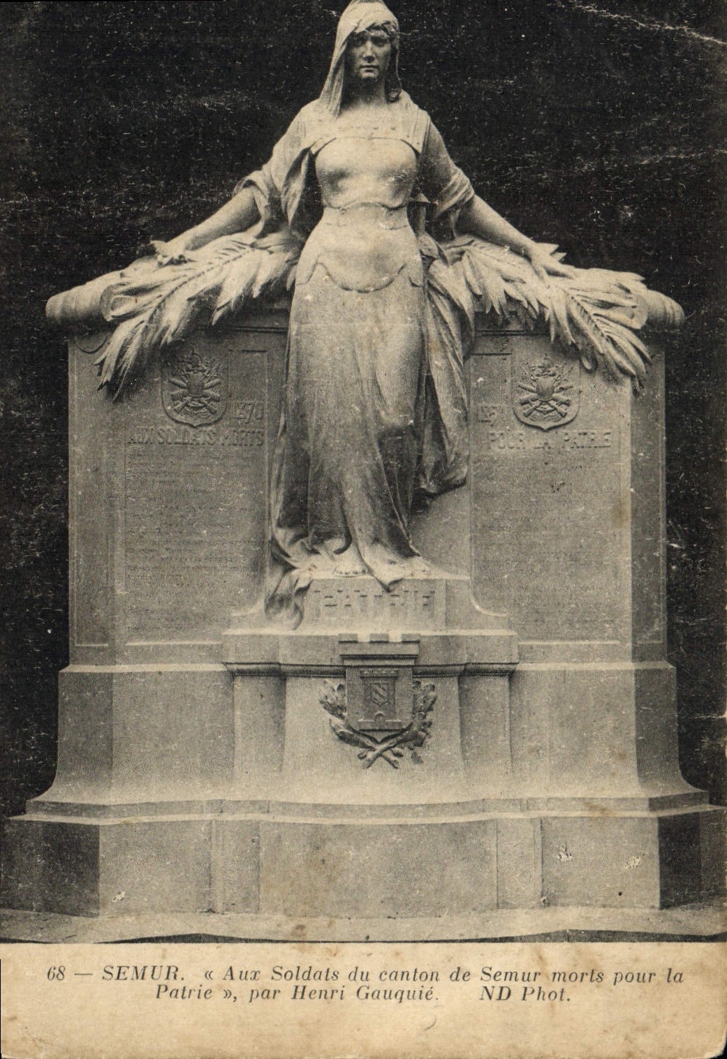 CPA Semur Aux Soldats du canton de Semur 