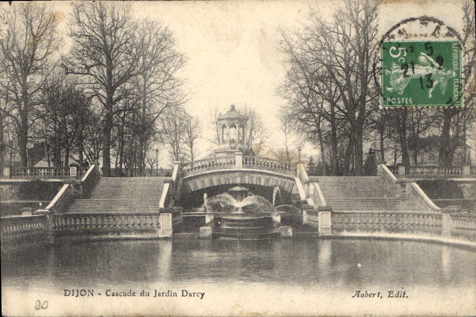 CPA Dijon Cascade du Jardin Darcy 