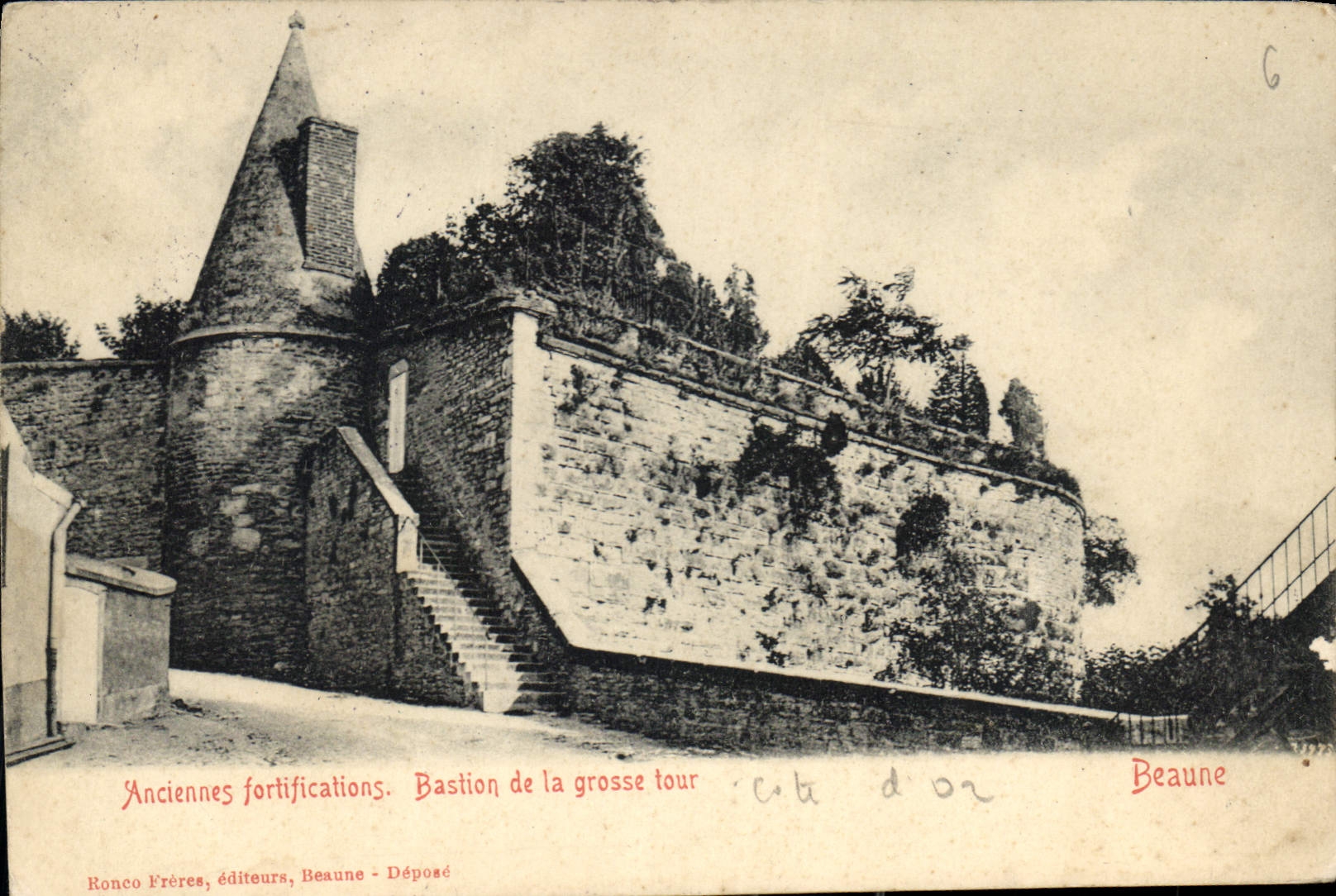 CPA Beaune Anciennes fortifications Bastion de la grosse tour