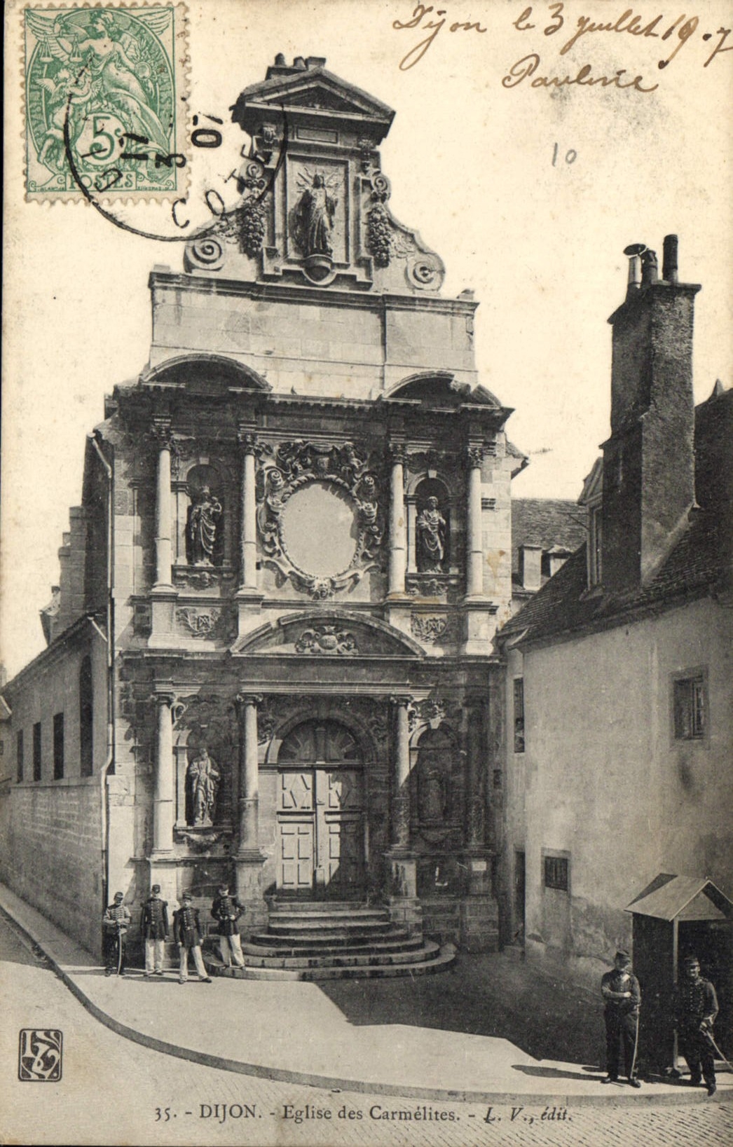 CPA Dijon Eglise des Carmelites 