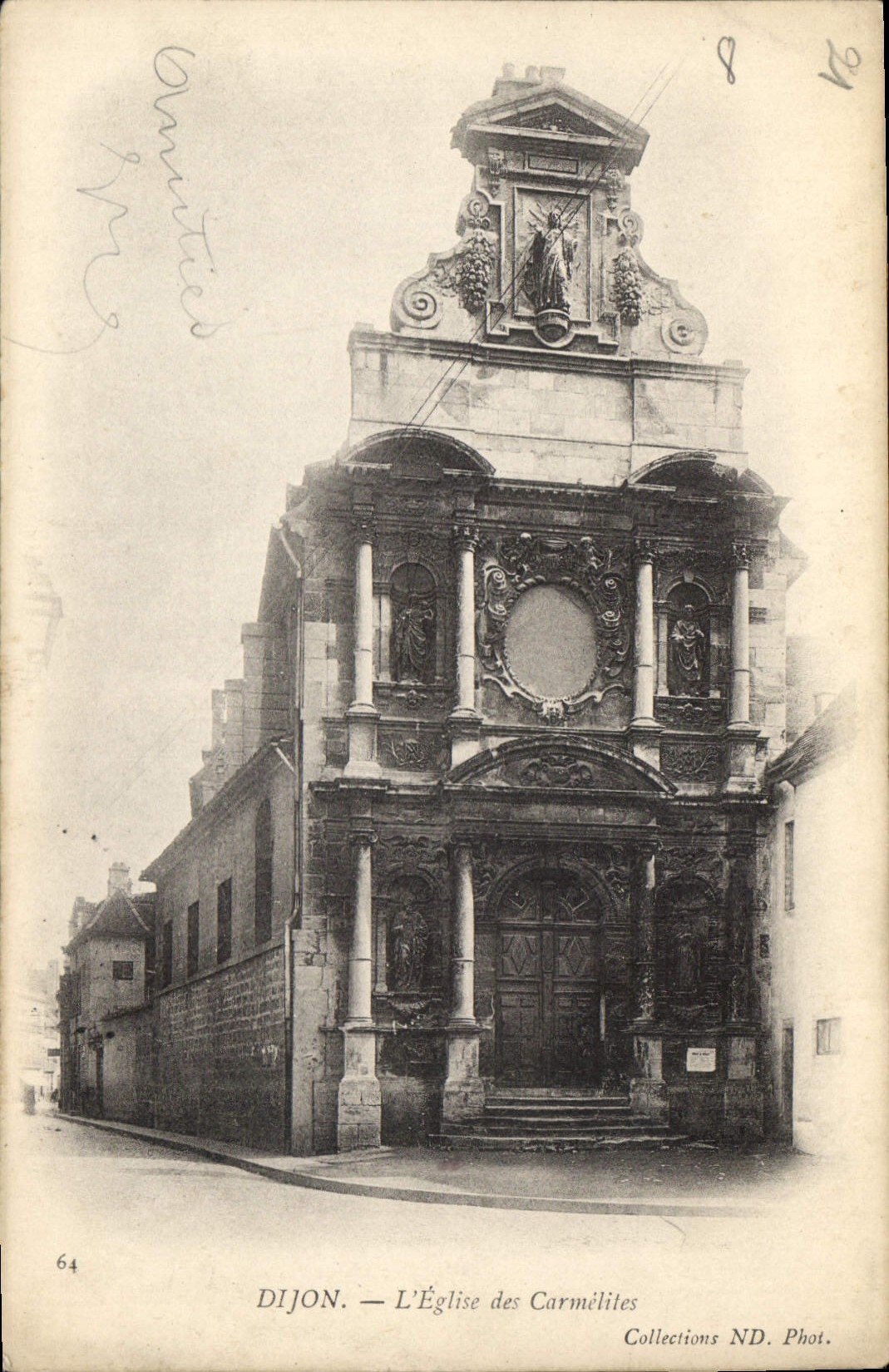 CPA Dijon L'Eglise des Carmelites 