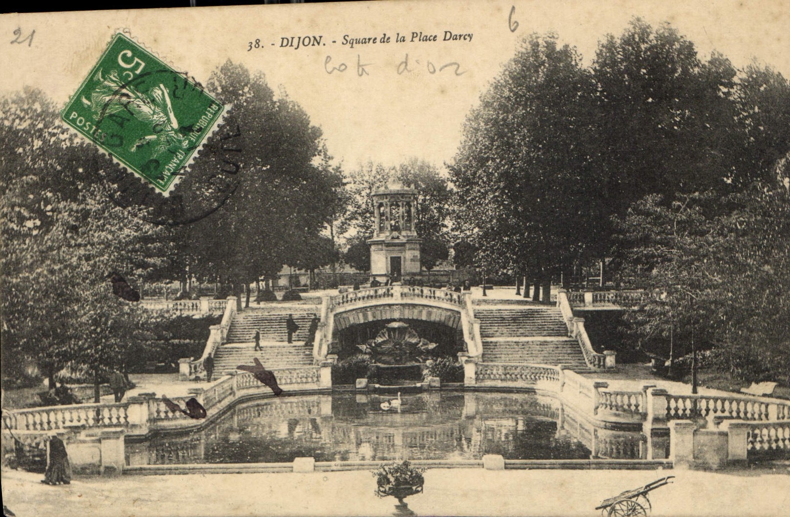 CPA Dijon Square de la Place Darcy 