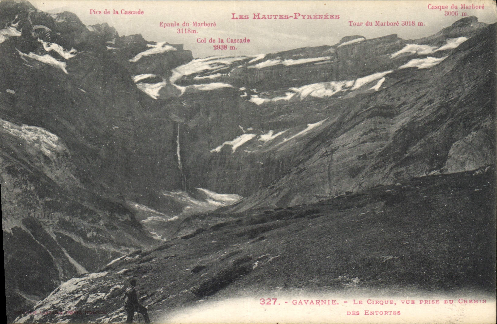 CPA Gavarnie Le Cirque vue prise du Chemin des entortre 