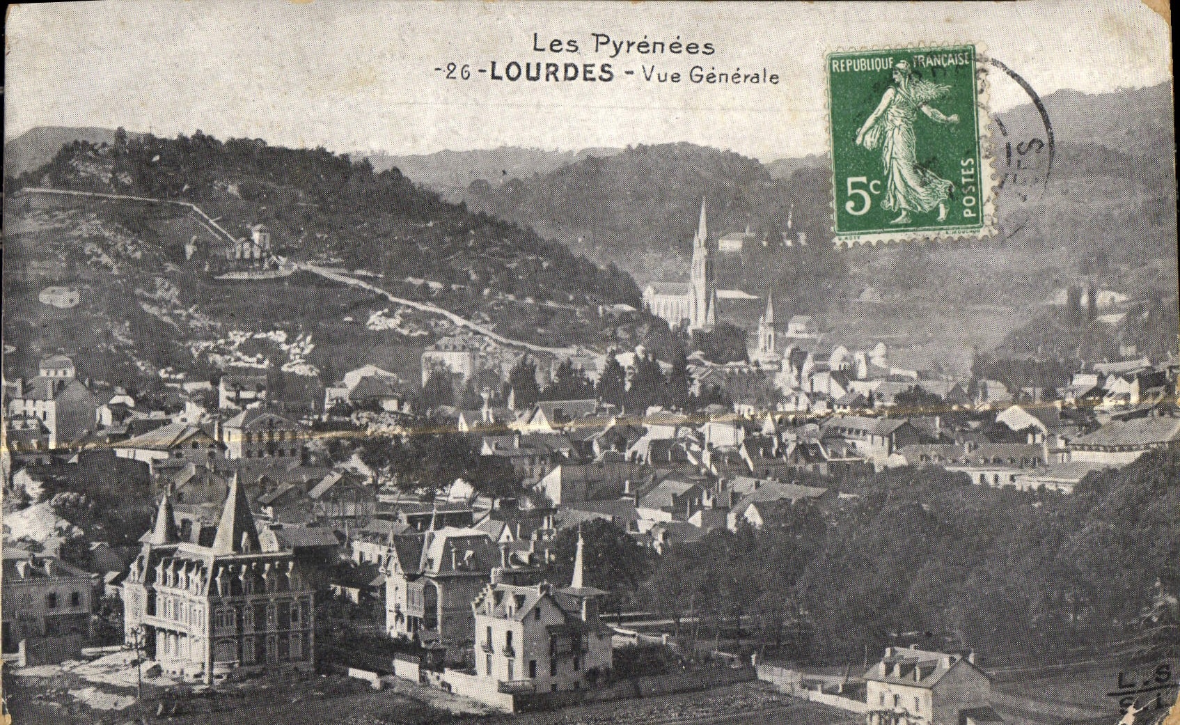 CPA Lourdes Vue Generale 